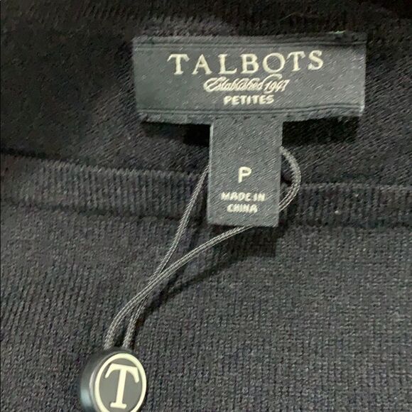 Talbots Petites Black Short Sleeve Top – Size SP - Picture 6 of 7